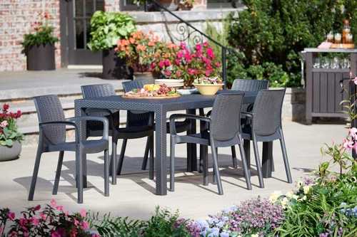 מערכת ישיבה מלודי שולחן עם 6 כסאות באלי MELODY SET אפור 231167 - תמונה 2 מערכת ישיבה מלודי שולחן עם 6 כסאות באלי MELODY SET אפור 231167 - תמונה 2