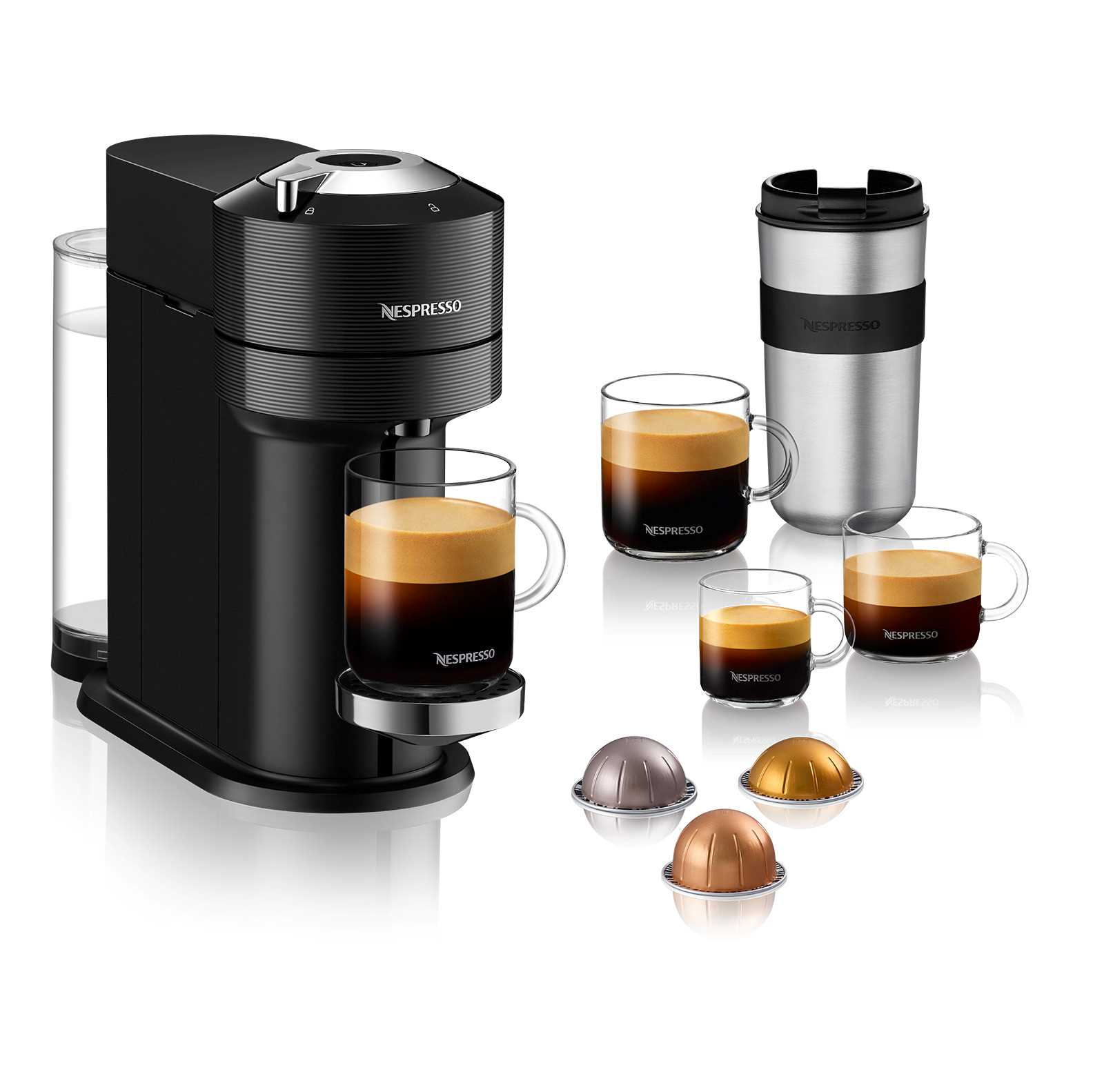 מכונת קפה NESPRESSO VertuoNext GCV1 שחור נספרסו - תמונה 1 מכונת קפה NESPRESSO VertuoNext GCV1 שחור נספרסו - תמונה 1
