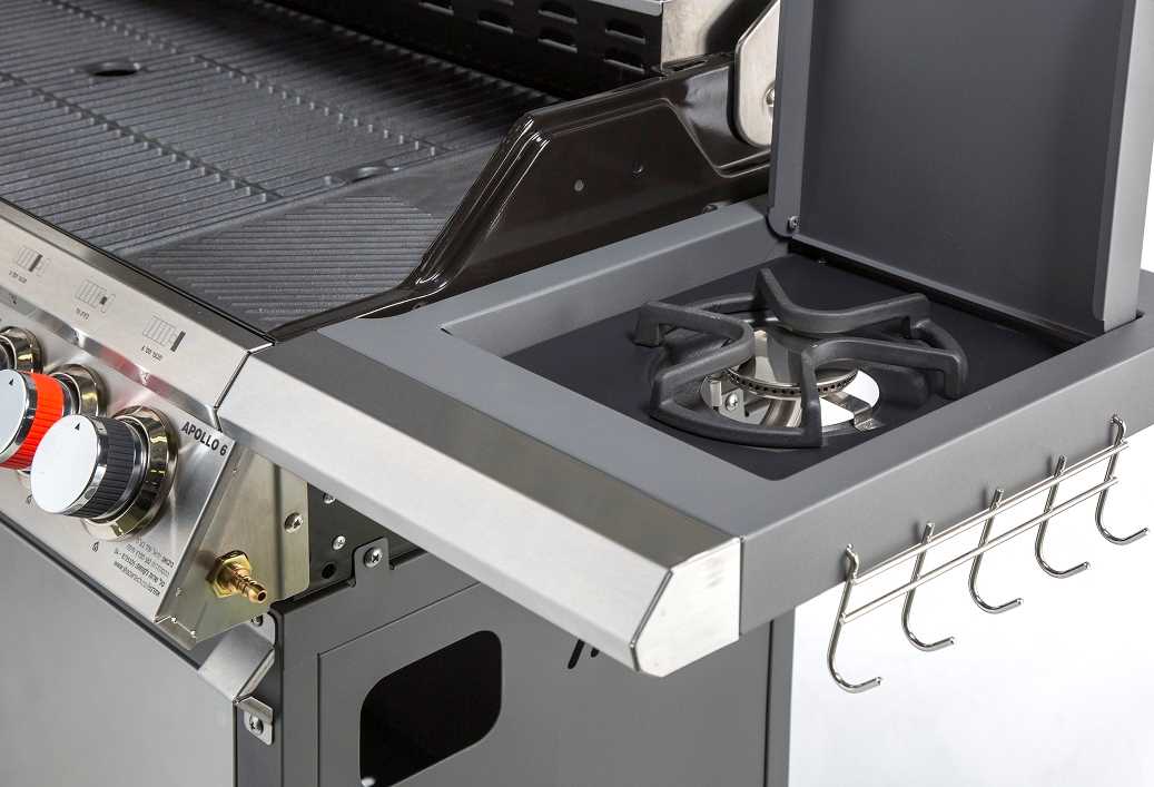 גריל גז 6 מבערים עם כירה Australia Chef APOLLO 6 - תמונה 5 גריל גז 6 מבערים עם כירה Australia Chef APOLLO 6 - תמונה 5