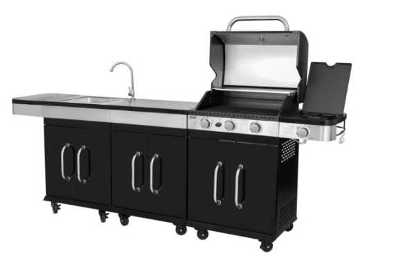 גריל גז ROYAL GOURMET + כירת צד דגם ELEGANT 4B - תמונה 5 גריל גז ROYAL GOURMET + כירת צד דגם ELEGANT 4B - תמונה 5