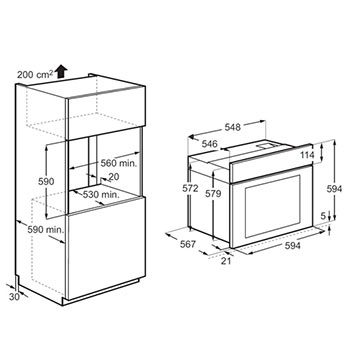תנור אפיה בנוי נירוסטה Electrolux דגם EOB5450AAX - תמונה 2 תנור אפיה בנוי נירוסטה Electrolux דגם EOB5450AAX - תמונה 2