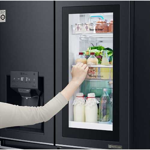 מקרר 4 דלתות 716 ליטר GR-X920INS שחור מט LG אל ג'י - תמונה 4 מקרר 4 דלתות 716 ליטר GR-X920INS שחור מט LG אל ג'י - תמונה 4