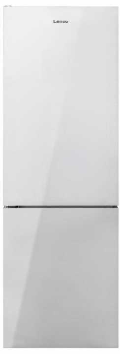 מקרר 2 דלתות LENCO מקפיא תחתון צבע לבן בציפוי זכוכית  331 ל' דגם LNF-3073WHL לנקו - תמונה 1