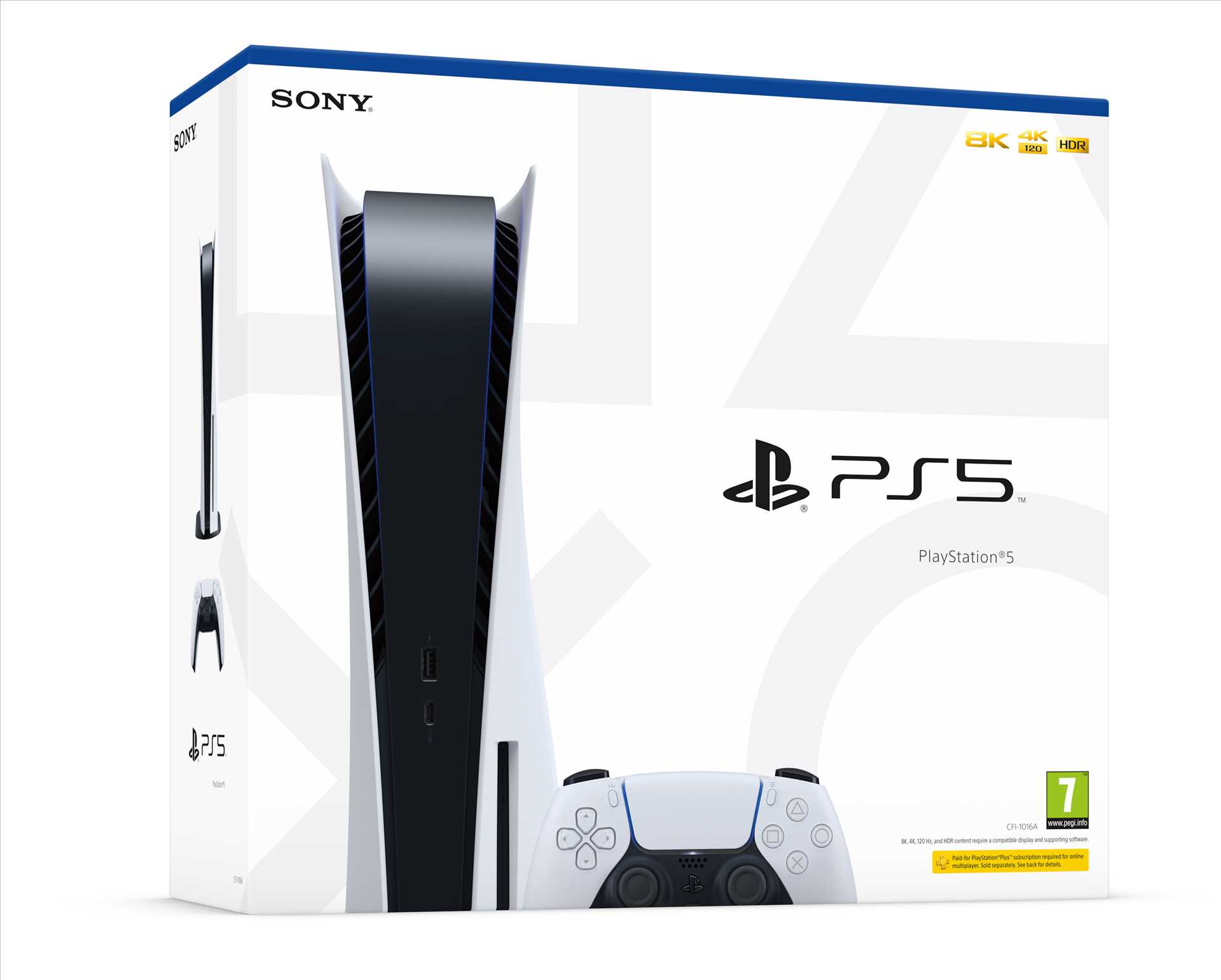 קונסולה SONY PlayStation PS5 825GB Bluray באנדל 2 משחקים ומנוי PS PLUS לשנה סוני - תמונה 4