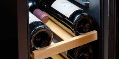 מקרר יין Vinopo מדפי עץ דלת מסגרת פלדת אל-חלד עד 19 בקבוקים דגם NS-18A וינופו - תמונה 3