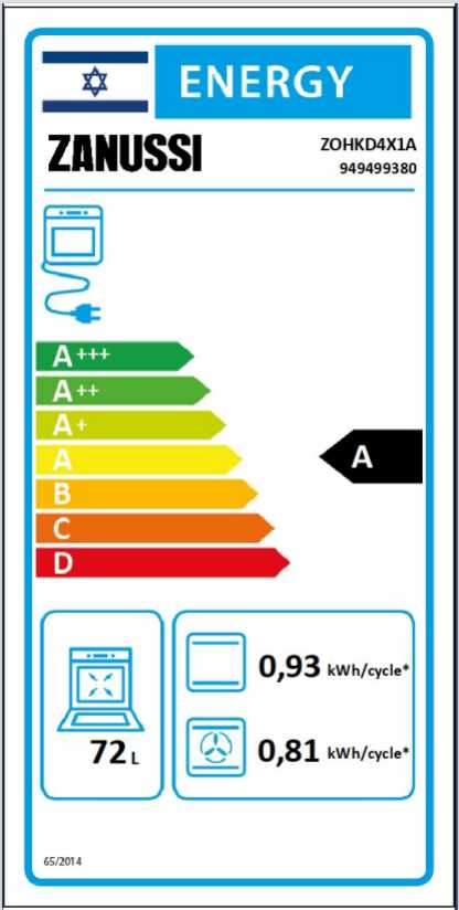 תנור ZANUSSI בנו נירוסטה דגם ZOHKD4X1A זנוסי  - תמונה 2