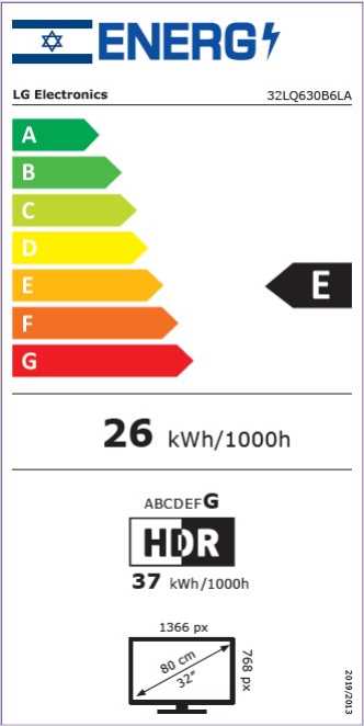 מסך טלוויזיה LG HD בגודל 32 אינץ' חכמה דגם: 32LQ630B6LB - תמונה 3