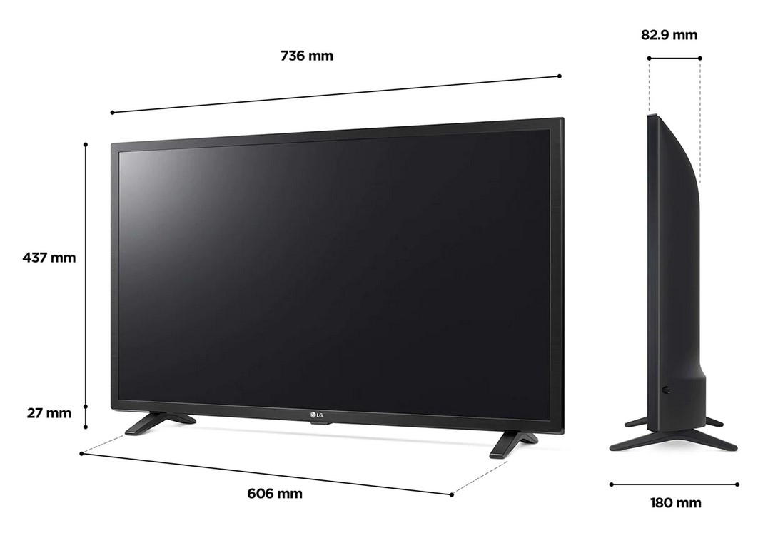 מסך טלוויזיה LG HD בגודל 32 אינץ' חכמה דגם: 32LQ630B6LB - תמונה 2
