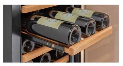 מקרר יין מתקדם עם מדפי עץ עד 43 בקבוקים SU-43S - תמונה 4