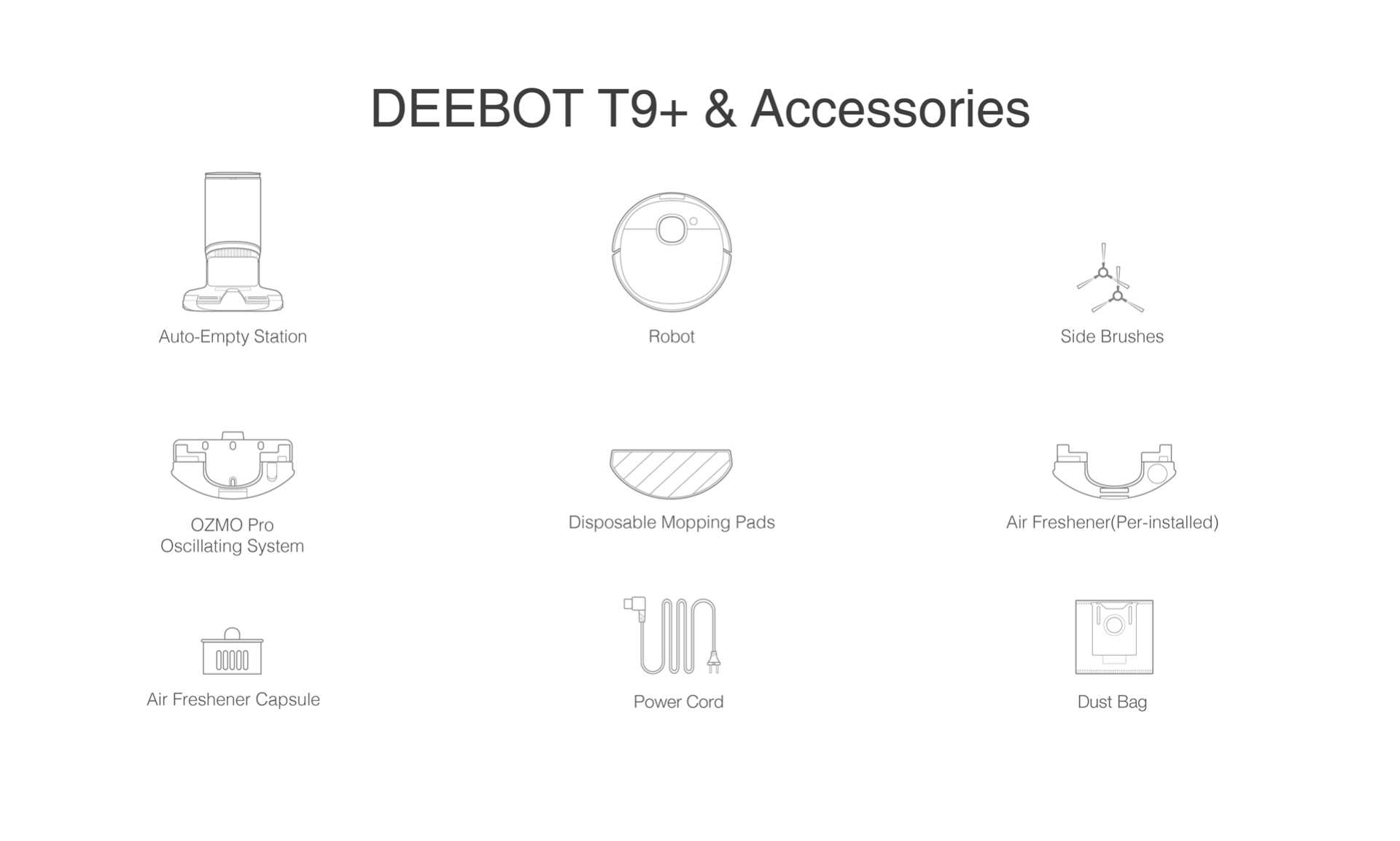שואב רובוטי עם תחנת עגינה ECOVACS דגם +DEEBOT T9  - תמונה 4