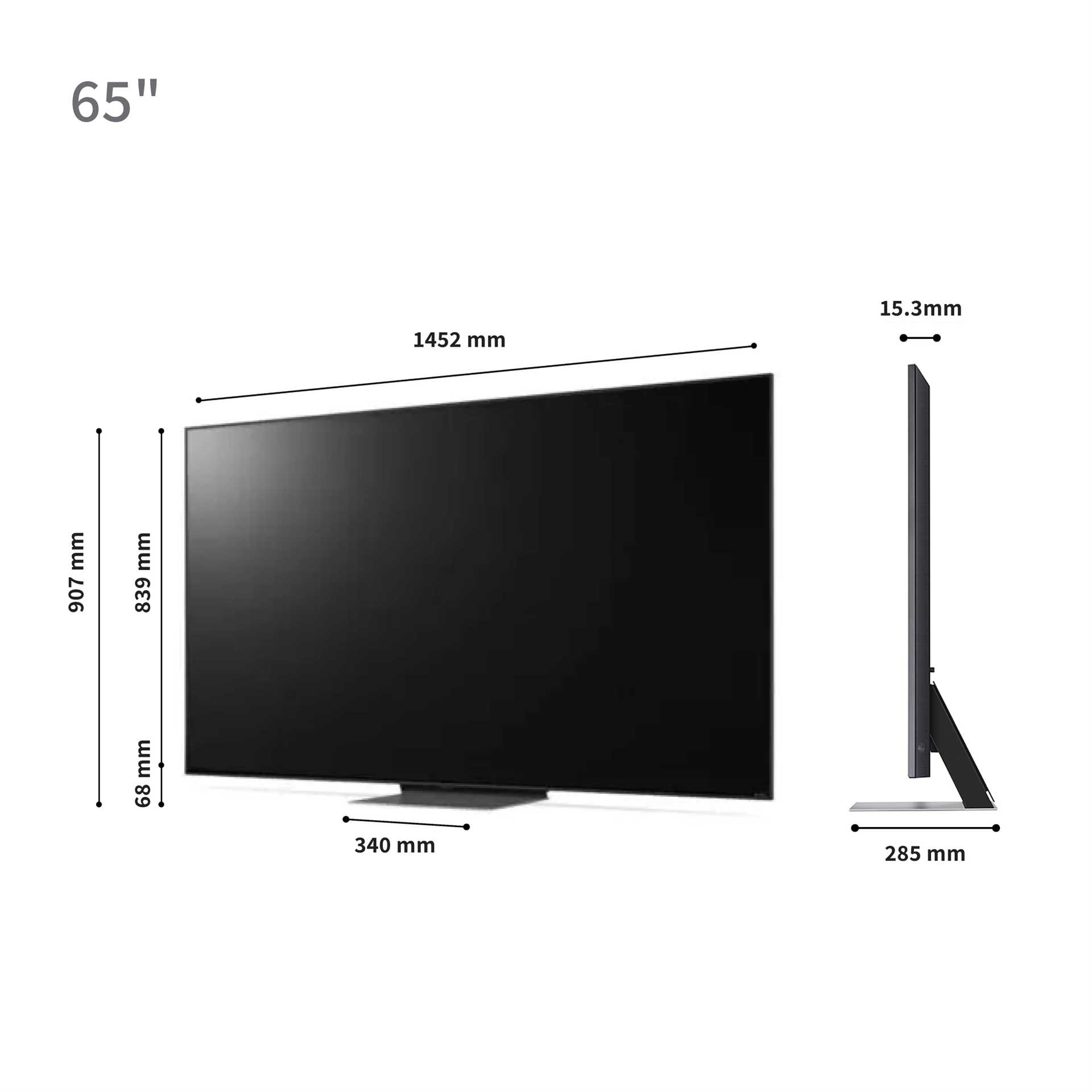 טלוויזיה LG חכמה 65 אינץ' 4K בטכנולוגיית QNED - Quantum Dot & NanoCell דגם: 65QNED816RA - תמונה 8