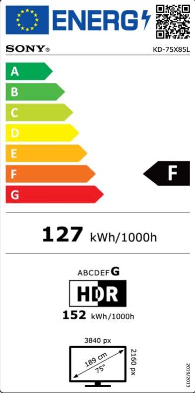 מסך SONY SMART 4K FULL ARRAY LED "75 דגם KD-75X85LAEP סוני - תמונה 3