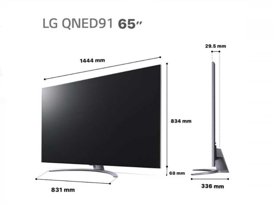 מסך טלוויזיה LG QNED MiniLED בגודל 65 אינץ' חכמה ברזולוציית 4K דגם: 65QNED916QA - תמונה 5