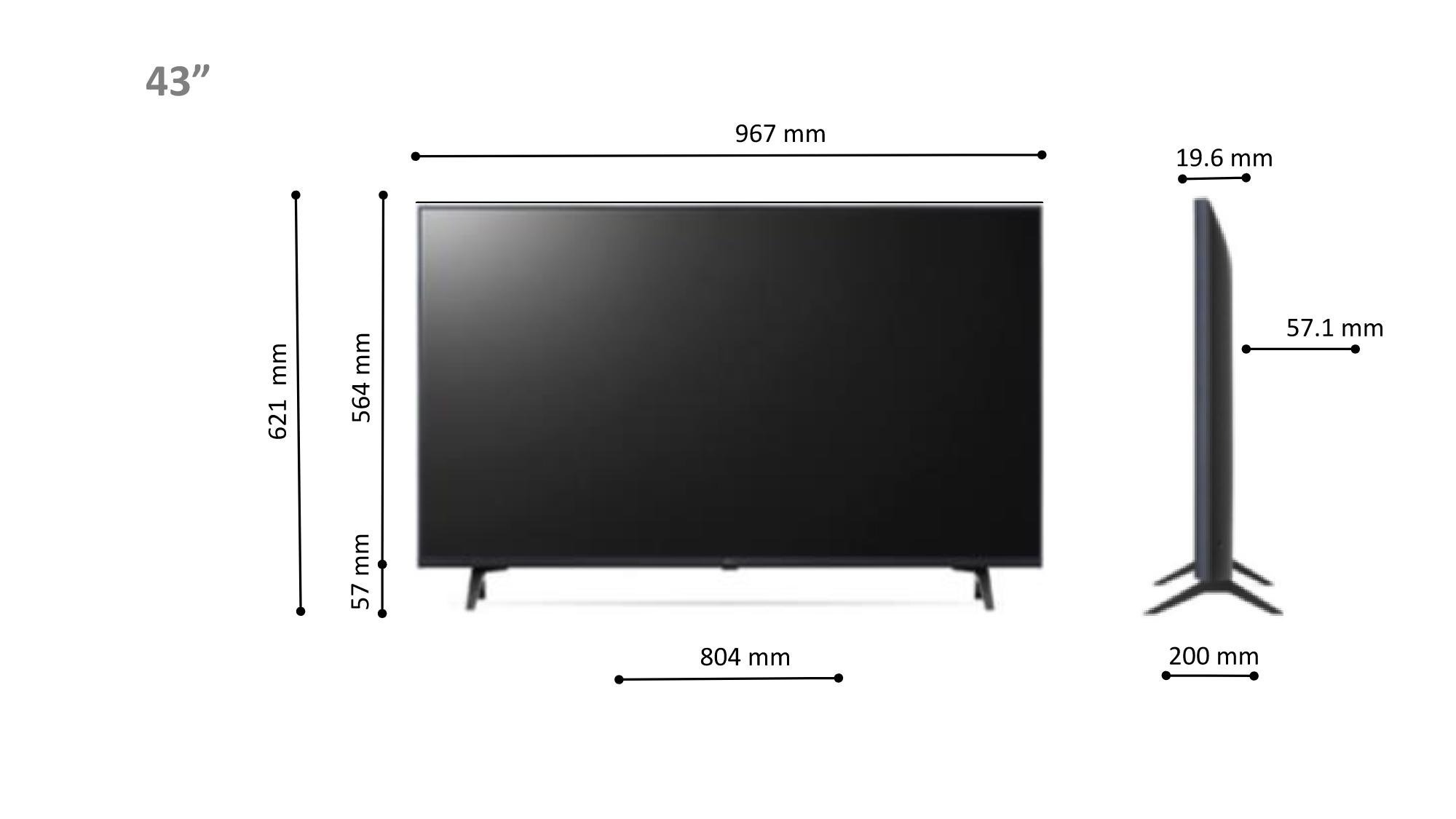 טלוויזיה חכמה 43 אינץ' ברזולוציית 4K LG UHD דגם: 43UR78006LL - תמונה 5