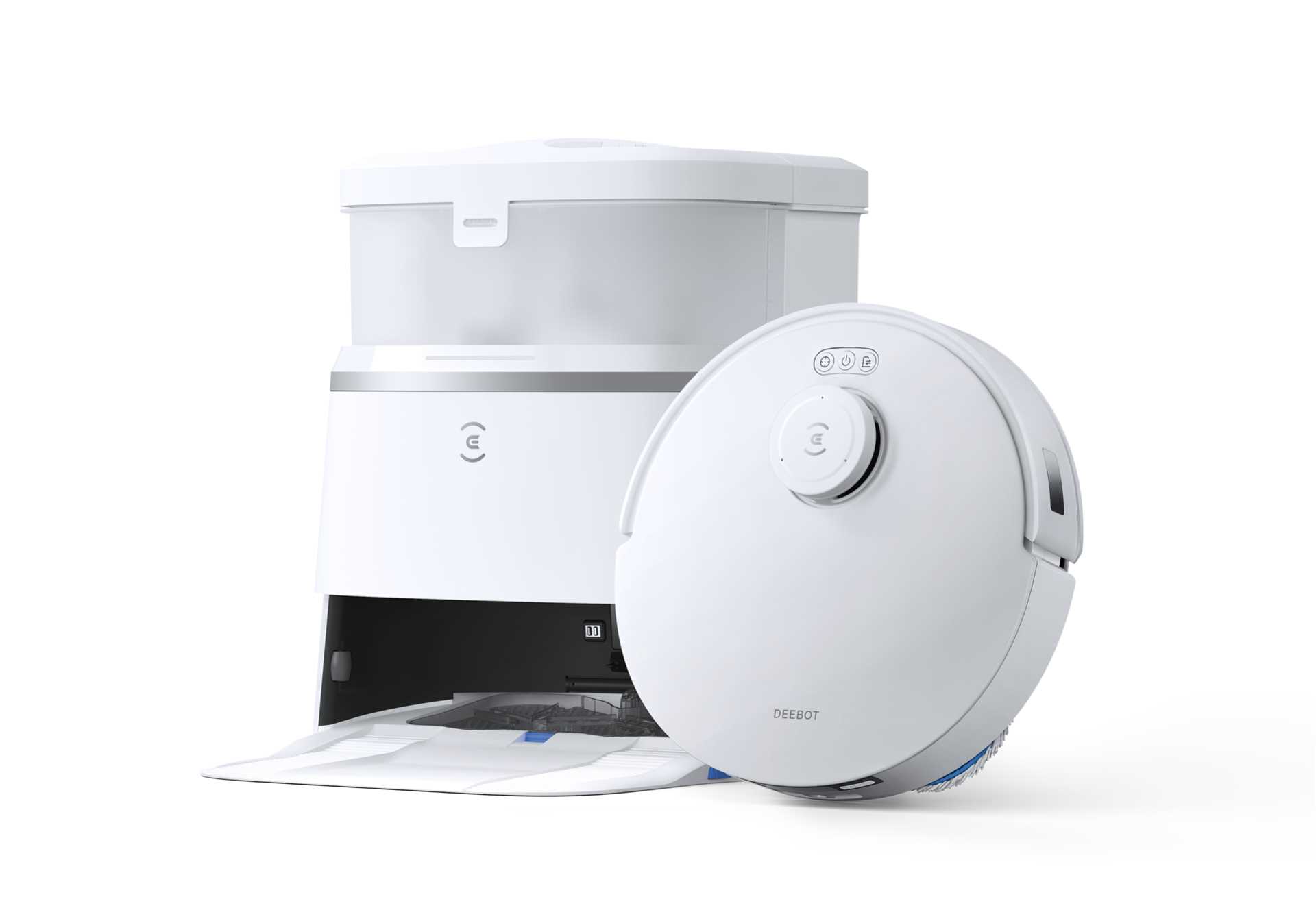 שואב רובוטי עם תחנת עגינה ECOVACS דגם DEEBOT T30 PRO OMNI לבן - תמונה 2