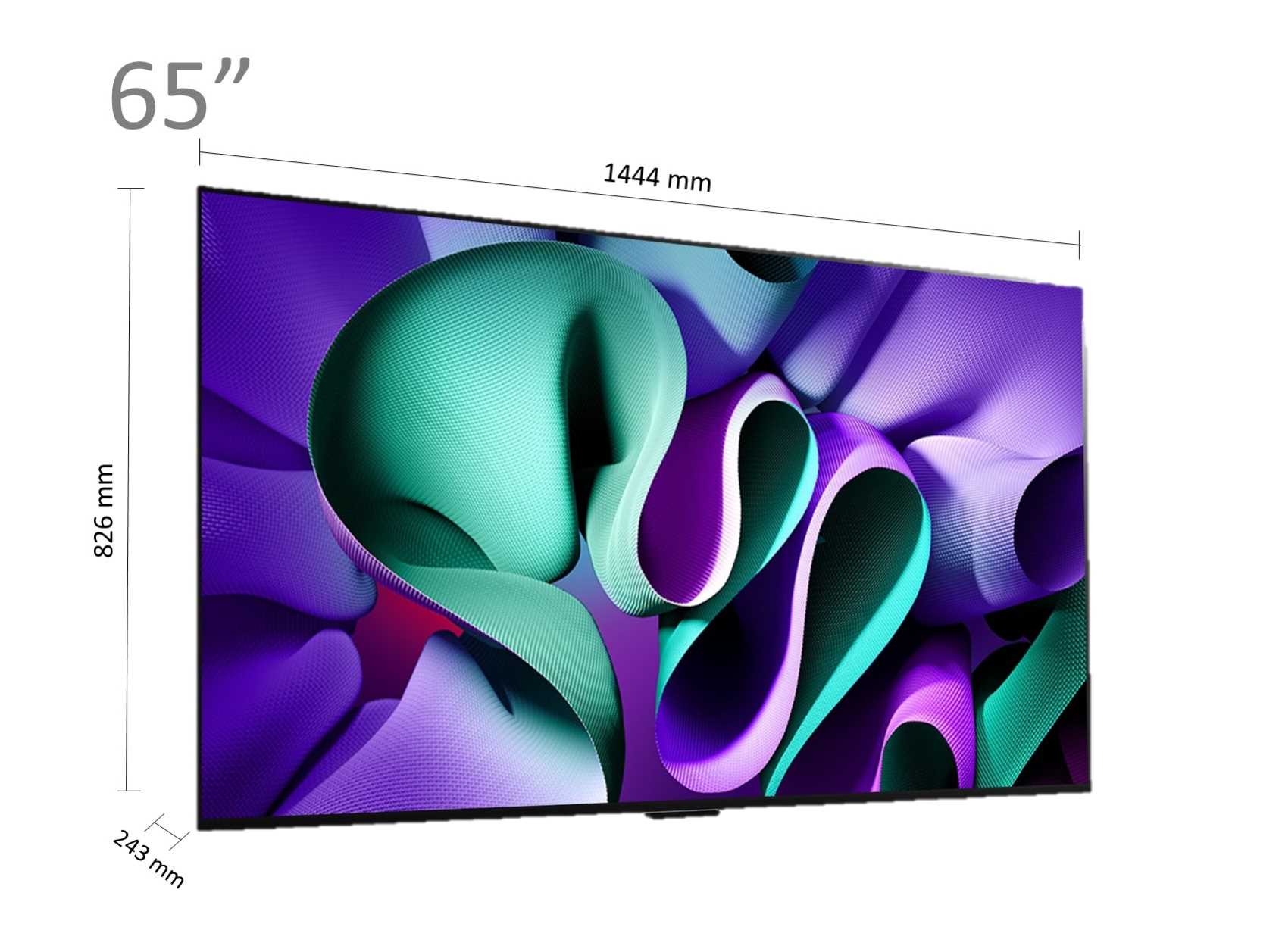 מסך בטכנולוגיית evo LG OLED - בגודל 65 אינץ' Smart TV ברזולוציית 4K דגם: OLED65M46LA - תמונה 4
