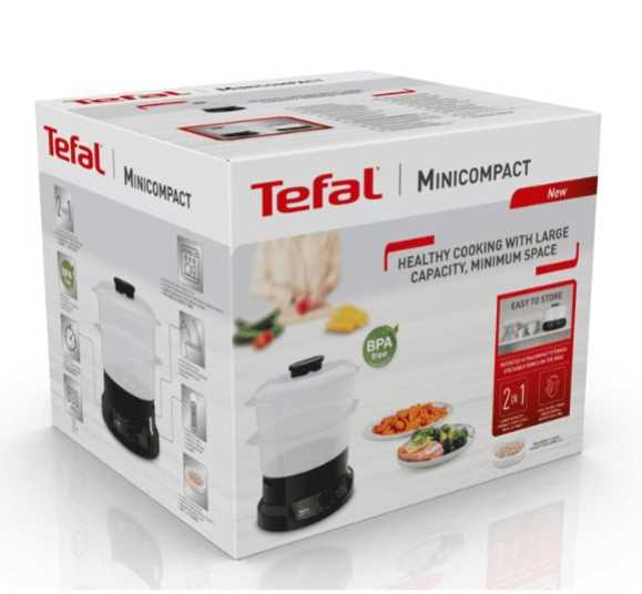 סיר אידוי Tefal דגם VC139865 טפאל שחור - תמונה 2