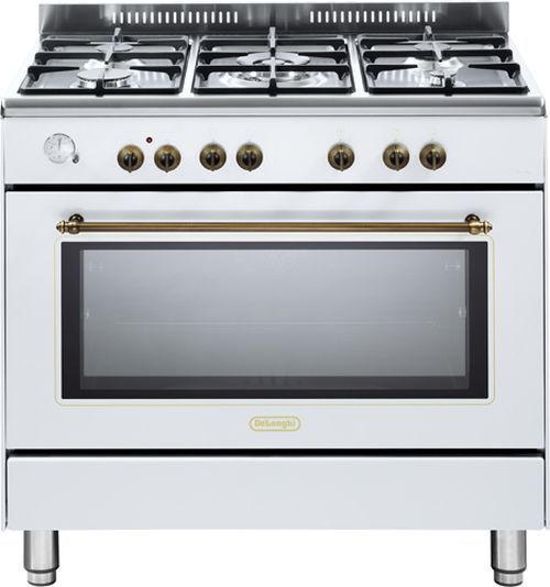 תנור משולב כיריים Delonghi NDS951 דה לונגי צבע לבן תנור משולב כיריים Delonghi NDS951 דה לונגי צבע לבן