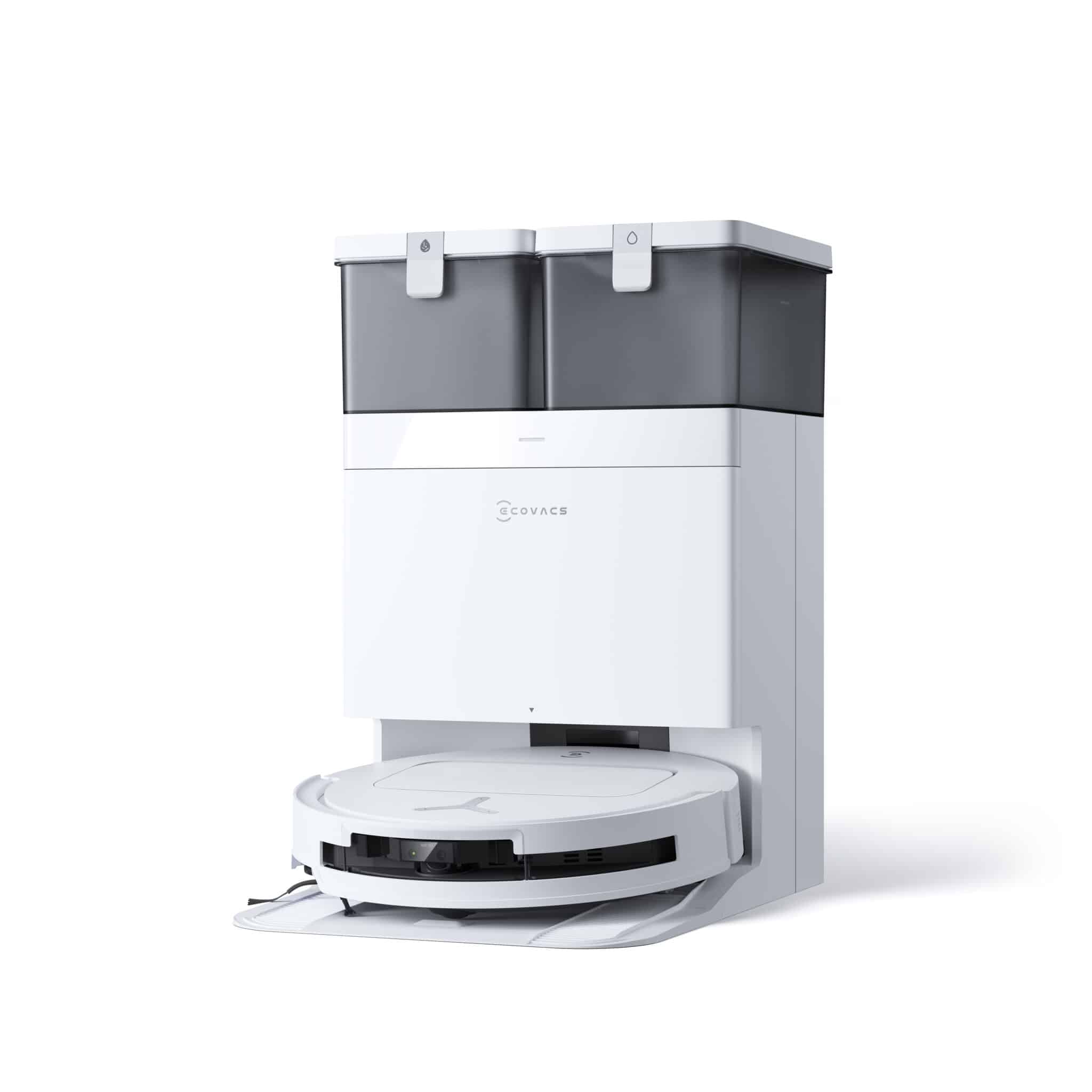 שואב אבק רובוטי עם תחנת עגינה ECOVACS דגם T50 PRO OMNI לבן - תמונה 4