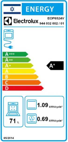 תנור בנוי לבן פירוליטי ELECTROLUX דגם EOP6526V אלקטרולוקס  - תמונה 2