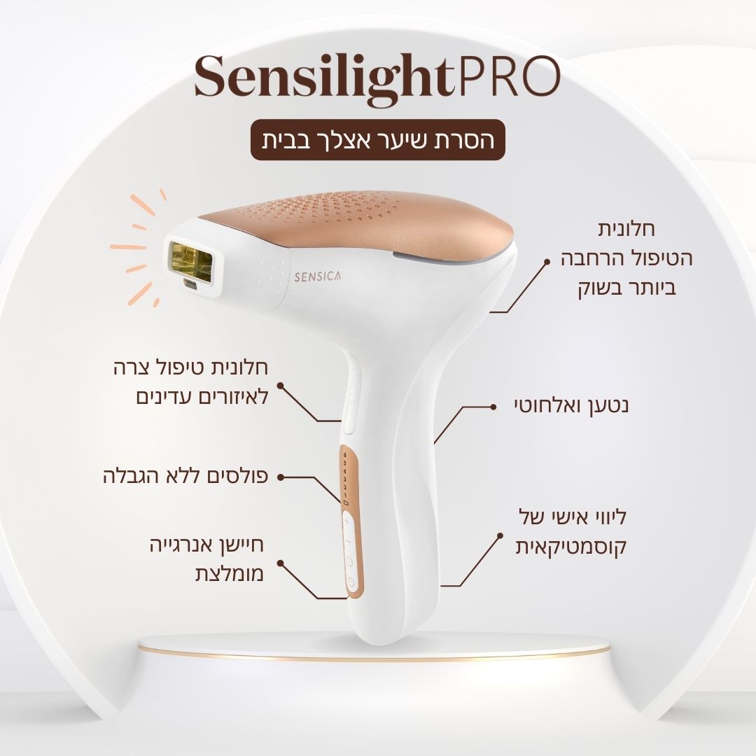 מכשיר להסרת שיער בלייזר Sensica דגם Sensilight Pro סנסיקה - תמונה 11