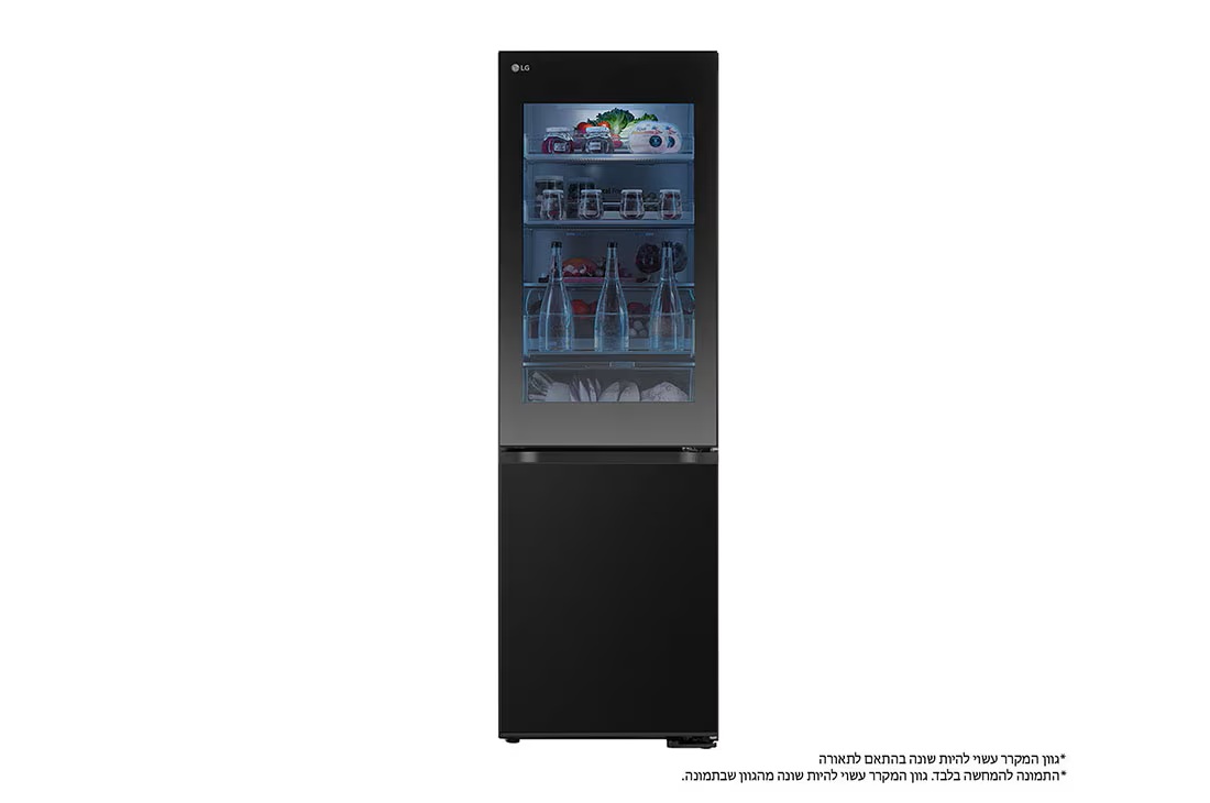 מקרר מקפיא תחתון LG דגם R-2B394BINS נירוסטה מושחרת אל ג'י - תמונה 1