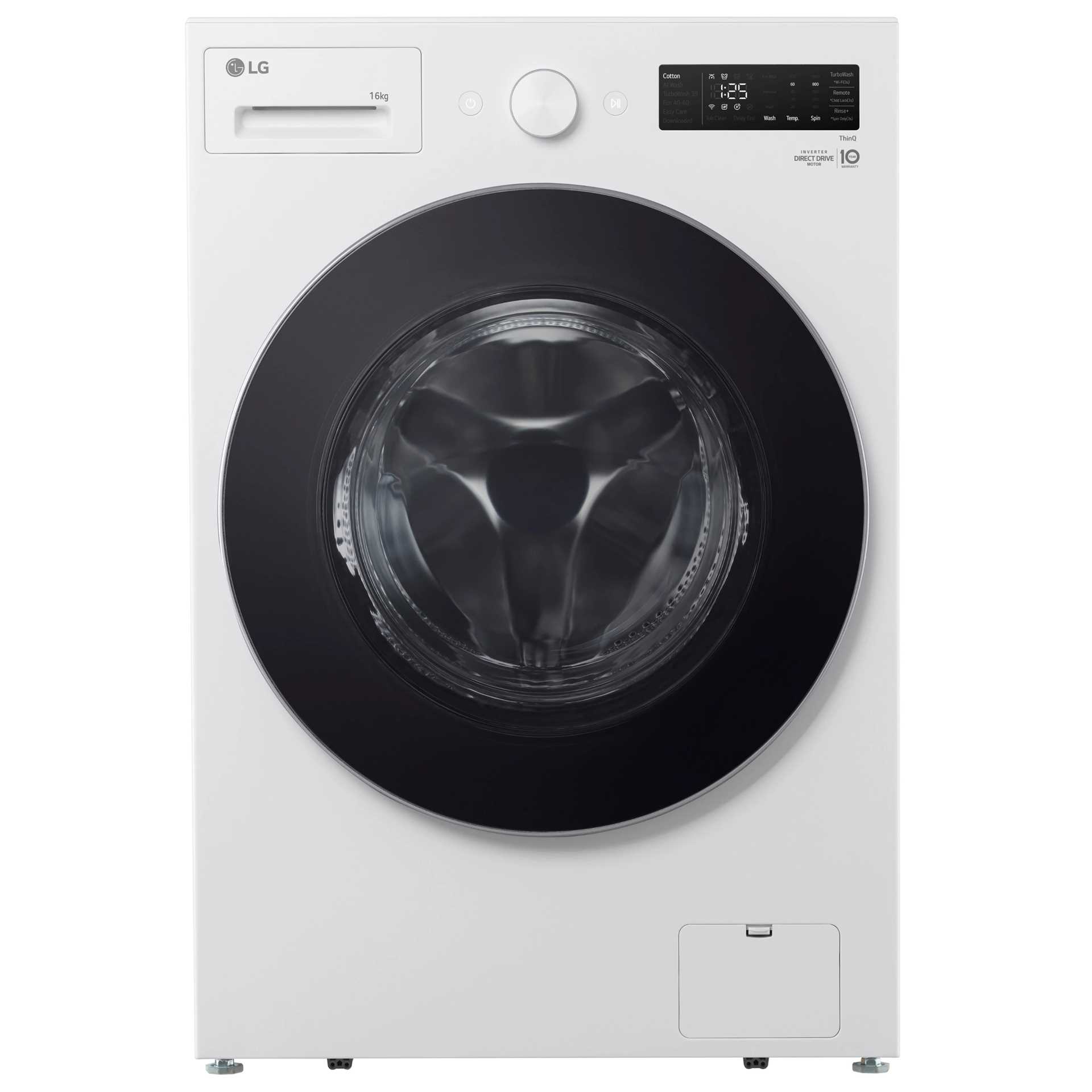 מכונת כביסה 16 ק"ג 1000 סל"ד LG דגם WF16210WB אל ג'י - תמונה 1