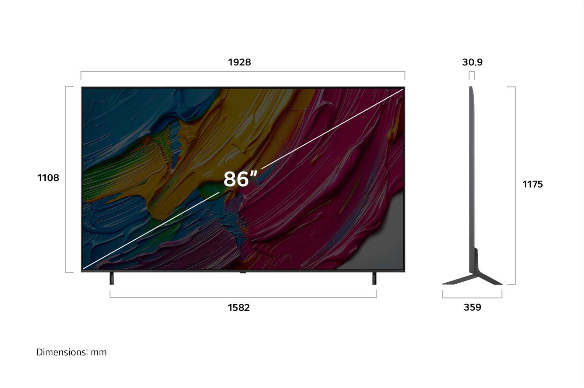 טלוויזיה חכמה "86 LG QNED AI QNED80 4K דגם 86QNED80A6A - תמונה 7