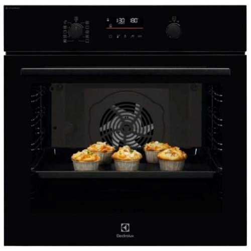 תנור בנוי פירוליטי Electrolux דגם EOP5322K אלקטרולוקס זכוכית שחורה - תמונה 1