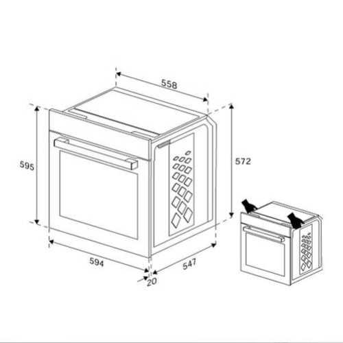 תנור בנוי GRUNDIG דגם GEBM12300B גרונדיג שחור - תמונה 5