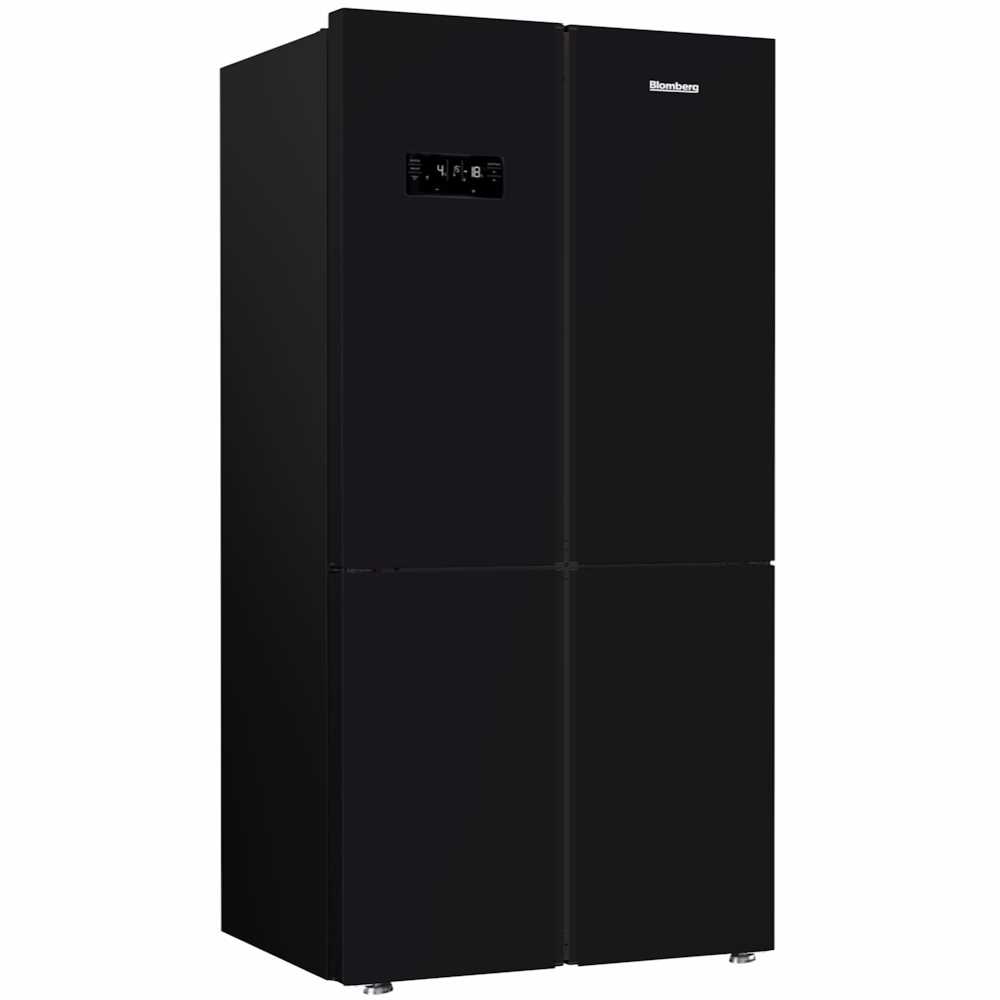 מקרר 4 דלתות זכוכית Blomberg דגם KQD1644GB בלומברג שחור - תמונה 4