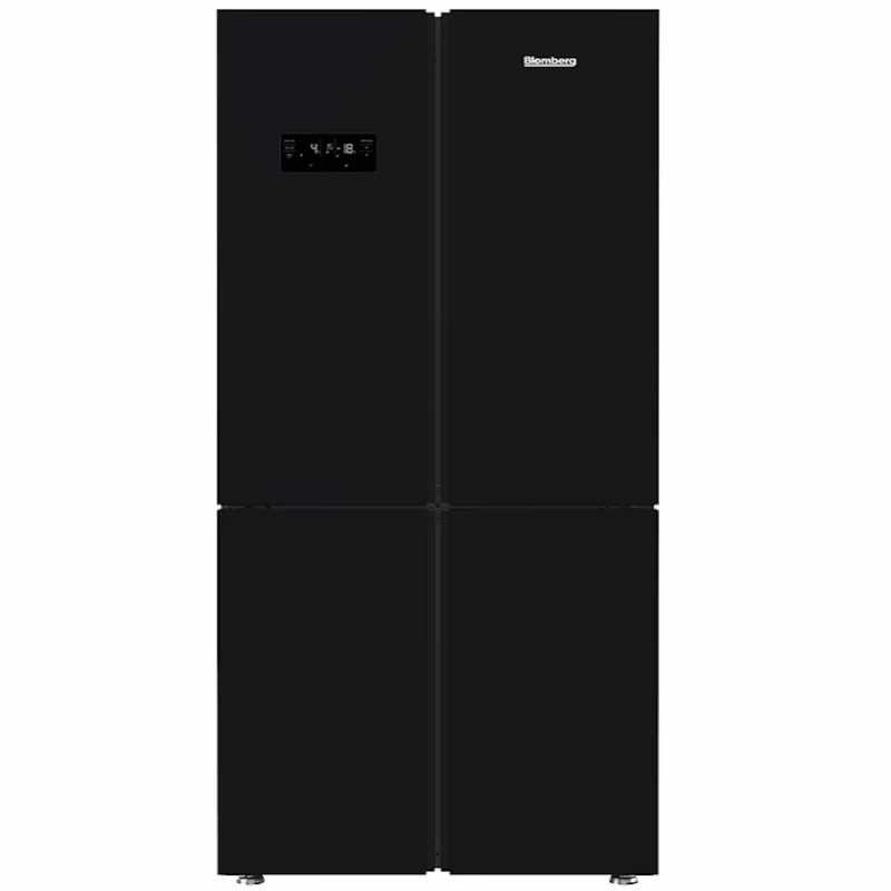 מקרר 4 דלתות זכוכית Blomberg דגם KQD1644GB בלומברג שחור - תמונה 1