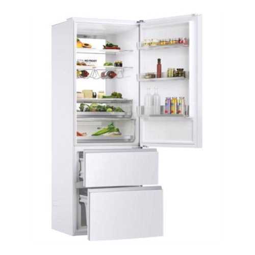 מקרר 3 דלתות זכוכית Haier דגם HTW7720DNGW האייר לבן - תמונה 3