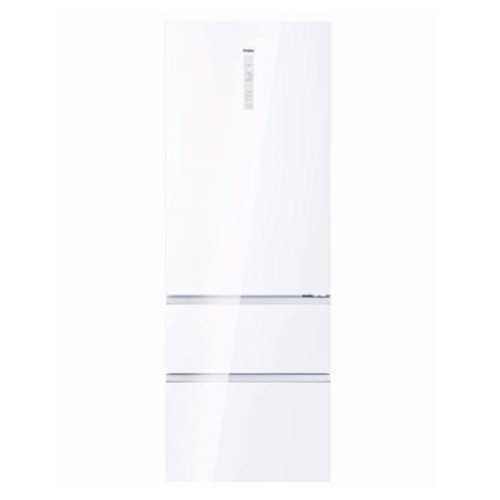 מקרר 3 דלתות זכוכית Haier דגם HTW7720DNGW האייר לבן - תמונה 1