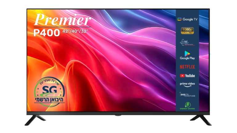 מסך "40 PREMIER LED FHD דגם 40P400 פרימייר - תמונה 1