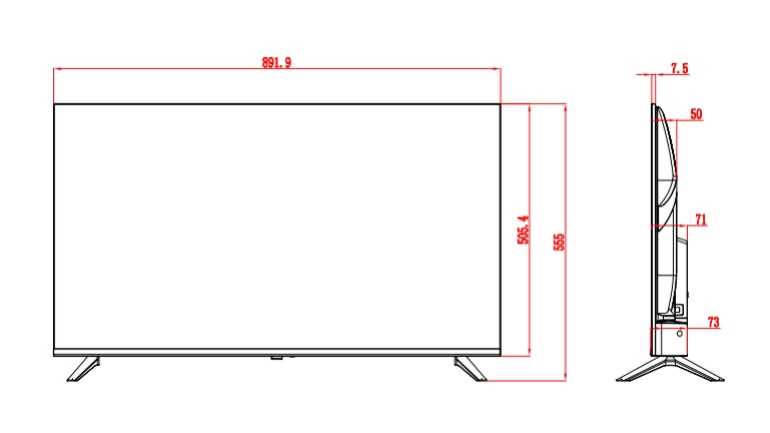 מסך "40 PREMIER LED FHD דגם 40P400 פרימייר - תמונה 2