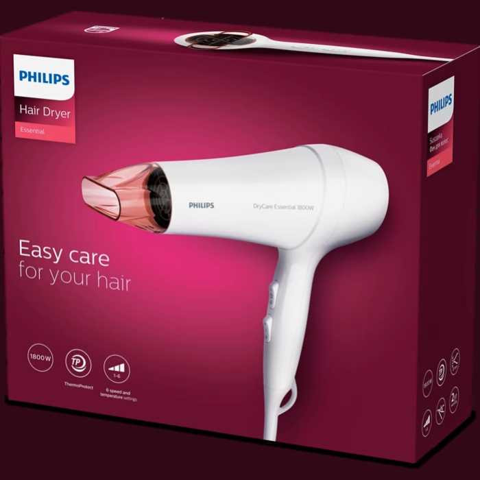 מייבש שיער PHILIPS דגם BHD017/40 פיליפס - תמונה 2
