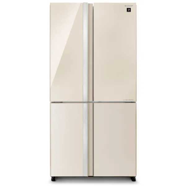 מקרר 4 דלתות זכוכית SHARP דגם SJ-8942-BG שארפ בז' - תמונה 1