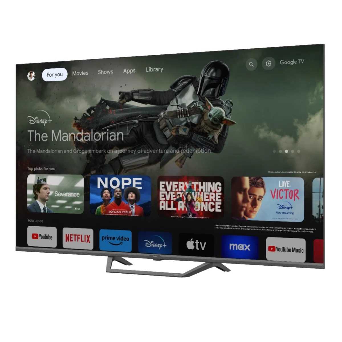 מסך "55 HAIER SMART 4K QLED דגם H55S80FUX האייר - תמונה 2