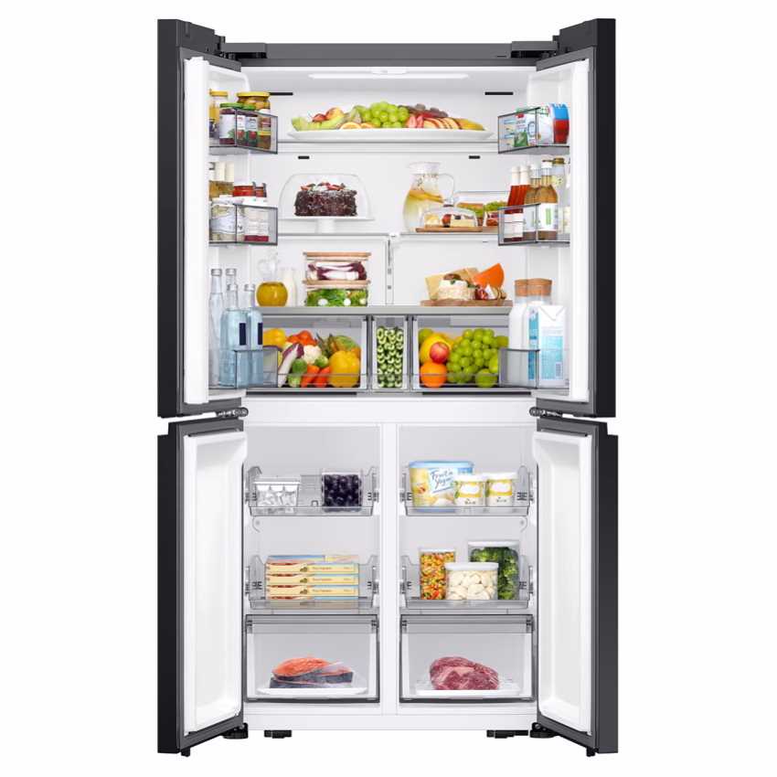 מקרר 4 דלתות SAMSUNG דגם RM70F63REB סמסונג שחור - תמונה 3