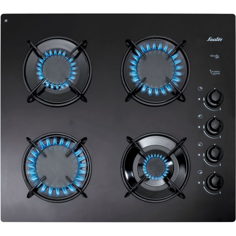 כיריים גז זכוכית שחורה Sauter דגם GLX7600B כיריים גז זכוכית שחורה Sauter דגם GLX7600B
