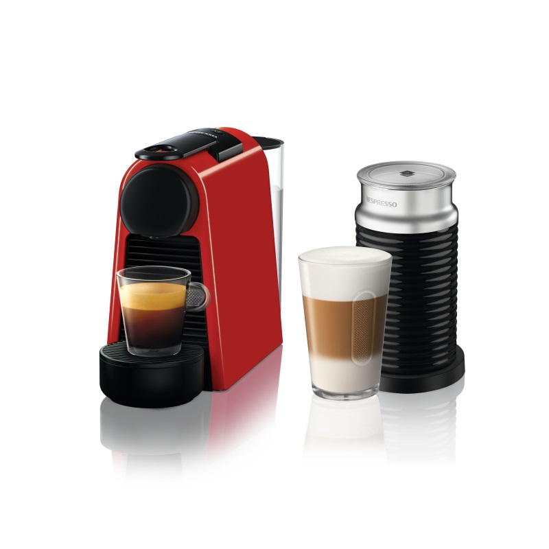 מכונת אספרסו Essenza Mini D30 כולל מקציף צבע אדום Nespresso נספרסו - תמונה 1 מכונת אספרסו Essenza Mini D30 כולל מקציף צבע אדום Nespresso נספרסו - תמונה 1