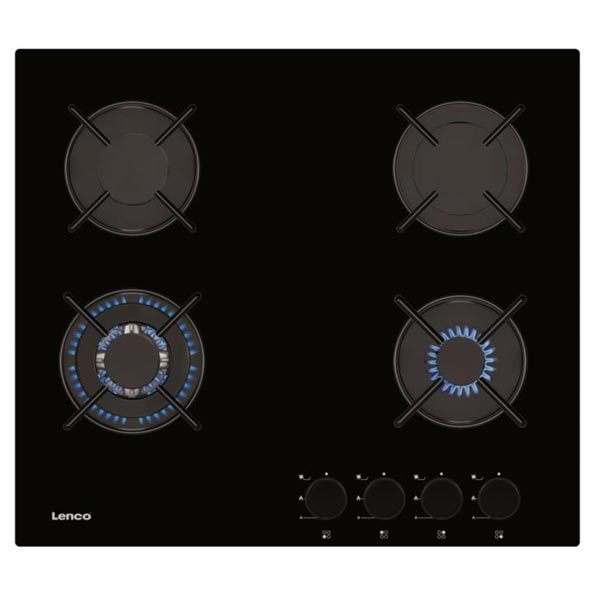 כיריים גז זכוכית שחורה Lenco לנקו LGH-6408BK - תמונה 2 כיריים גז זכוכית שחורה Lenco לנקו LGH-6408BK - תמונה 2