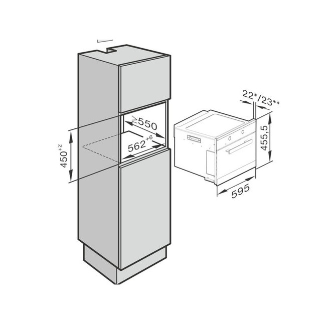 מיקרוגל בנוי MIELE מילה M6262 BLACK - תמונה 2 מיקרוגל בנוי MIELE מילה M6262 BLACK - תמונה 2