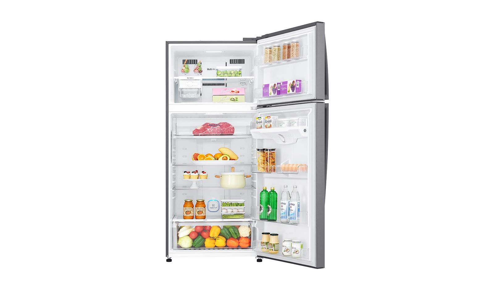 מקרר מקפיא עליון 475 ליטר נירוסטה LG GR-M6481S אל ג'י - תמונה 2 מקרר מקפיא עליון 475 ליטר נירוסטה LG GR-M6481S אל ג'י - תמונה 2