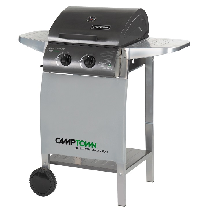 גריל גז Camptown SILVER CHEF 2B 25788 קמפטאון - תמונה 2 גריל גז Camptown SILVER CHEF 2B 25788 קמפטאון - תמונה 2