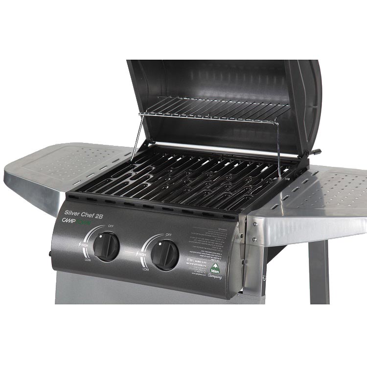 גריל גז Camptown SILVER CHEF 2B 25788 קמפטאון - תמונה 3 גריל גז Camptown SILVER CHEF 2B 25788 קמפטאון - תמונה 3