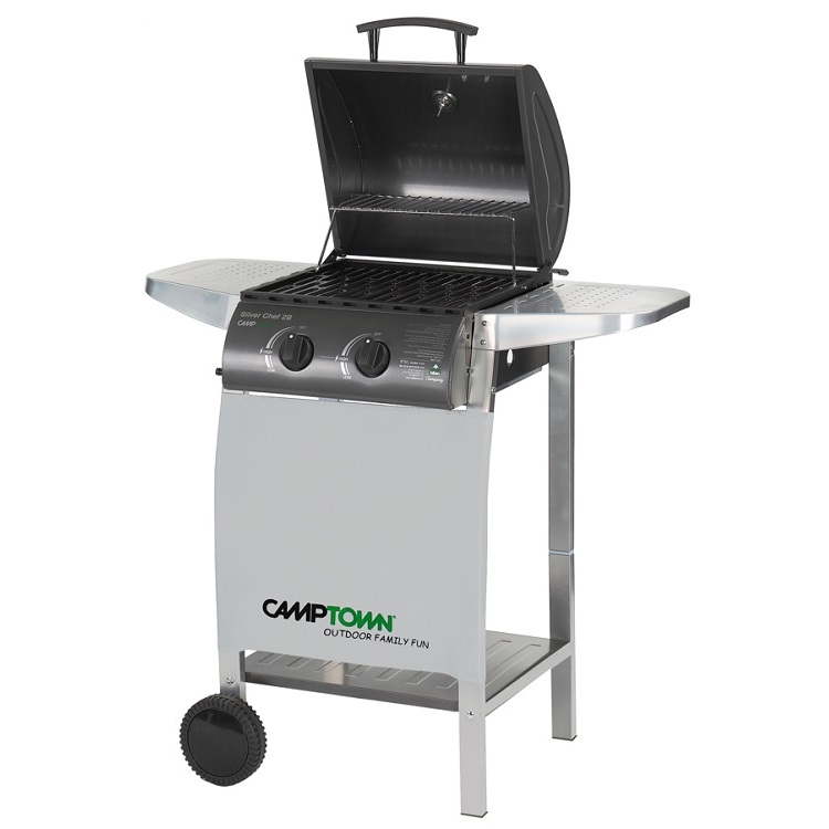 גריל גז Camptown SILVER CHEF 2B 25788 קמפטאון - תמונה 1 גריל גז Camptown SILVER CHEF 2B 25788 קמפטאון - תמונה 1