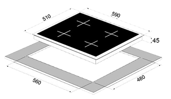 כיריים גז Sol SM6XG220 סול - תמונה 2 כיריים גז Sol SM6XG220 סול - תמונה 2