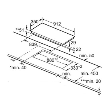 EX275FXB1E שרטוט התקנה EX275FXB1E שרטוט התקנה